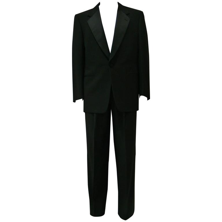 Unique Gianfranco Ferre Wool Smoking Suit For Sale at 1stDibs