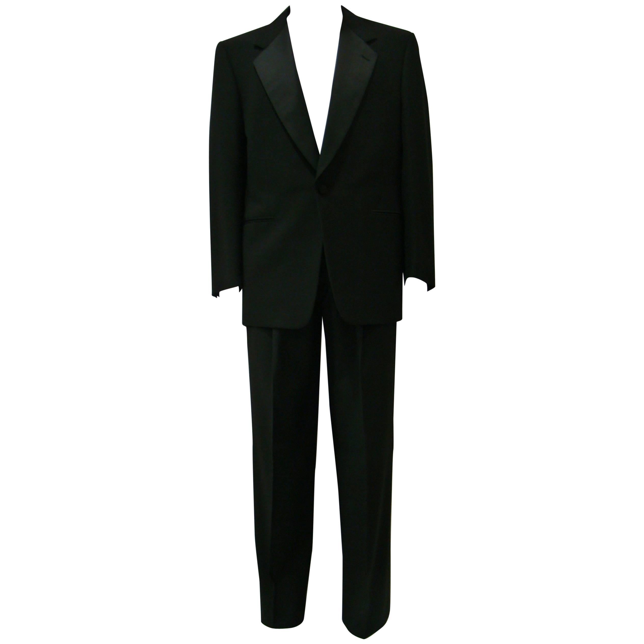 Unique Gianfranco Ferre Wool Smoking Suit For Sale