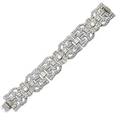 Vintage Luxe Wide Art Deco Bracelet 2