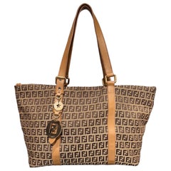 Shopper Fendi FF Logomania Beige