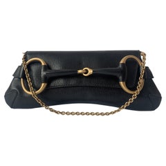 Gucci Horsebit 1955 Chain Shoulder bag Large Black Leather