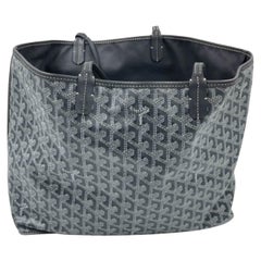 Goyard Anjou PM Fourre-tout moyen gris avec doublure en cuir réversible