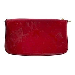 Louis Vuitton Pochette Accessoire Patent Leather Red Medium
