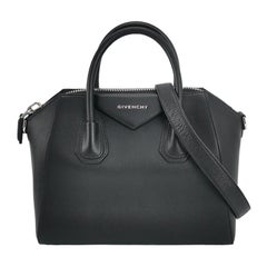 Givenchy Antigona Petit sac à main en cuir de veau noir avec bandoulière
