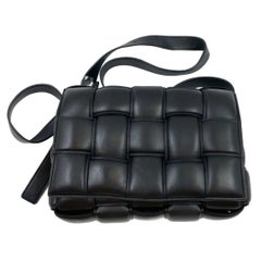 Bottega Veneta Padded Cassette Black Leather