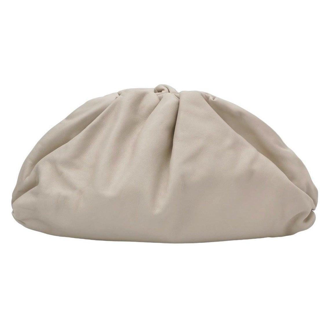Bottega Veneta Pouch Calfskin Leather White Ecru Large For Sale