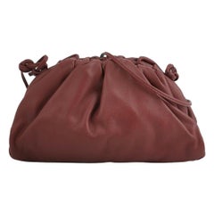 Bottega Veneta Pouch Mini Burgundy Leather