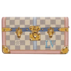 Louis Vuitton Damier Azur Summer Trunks Pochette Weekend White