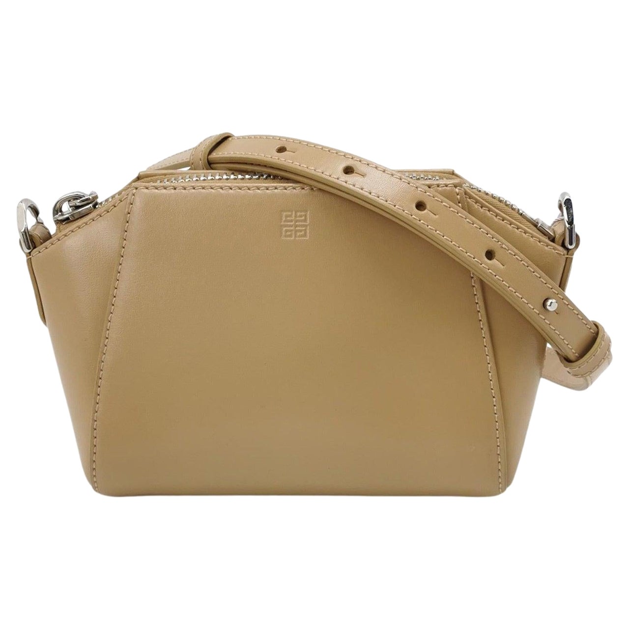 Givenchy Antigona Nano Beige Calf Leather Crossbody Bag For Sale at 1stDibs