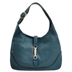Gucci Jackie 1961 - Borsa morbida in pelle blu navy - Medium