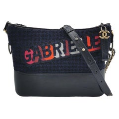 Chanel Gabrielle Logo Hobo Tweed und Kalbsleder Medium 2017-2018