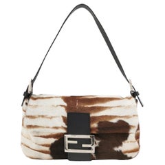 Fendi Baguette Pony-hair Style Calfskin Leather in Horse Print