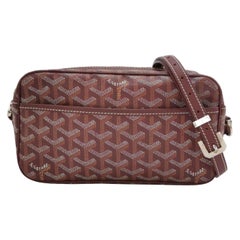Goyard Cap Vert Crossbody Goyardine Burgundy