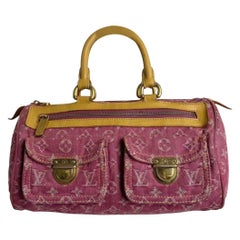 Louis Vuitton Denim Neo Speedy Boston Bag Pink