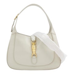 Gucci Jackie 1961 Small Leather Bag with Adjustable Strap Size White