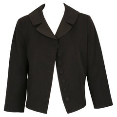 2015 MARGIELA by JOHN GALLIANO chaqueta negra de gabardina RUNWAY