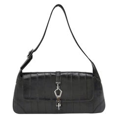 Gucci Jackie 1961 East West Small Leather Shoulder Bag Black (sac à bandoulière en cuir)