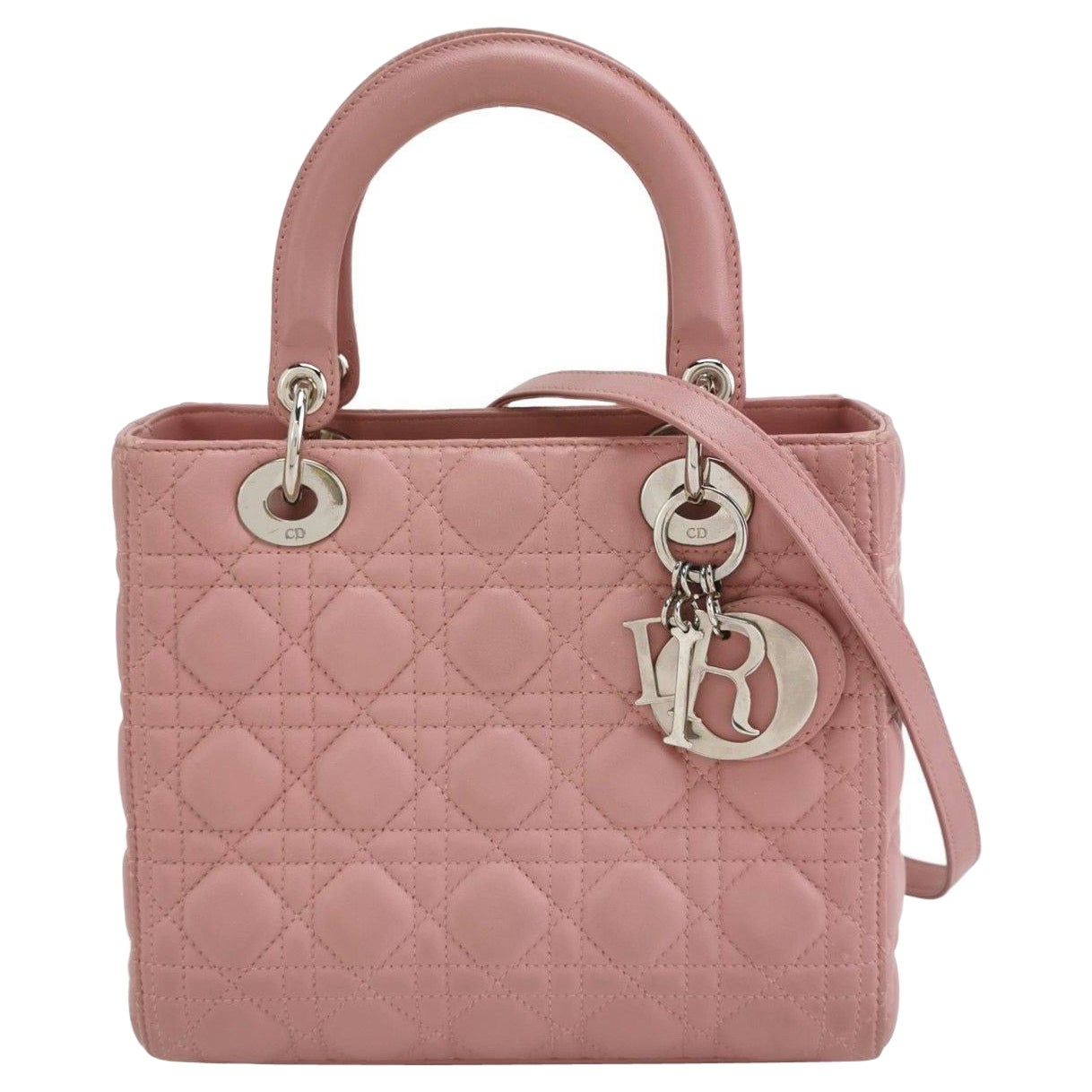 Lady Dior Handbag in Red Leather main image 1