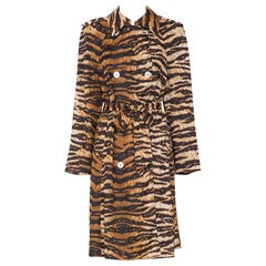 Vintage DOLCE & GABBANA 90's Rare and Iconic Animalier Trench Coat