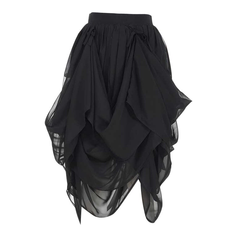 DOLCE & GABBANA Early Collections Iconic Chiffon Skirt in vendita