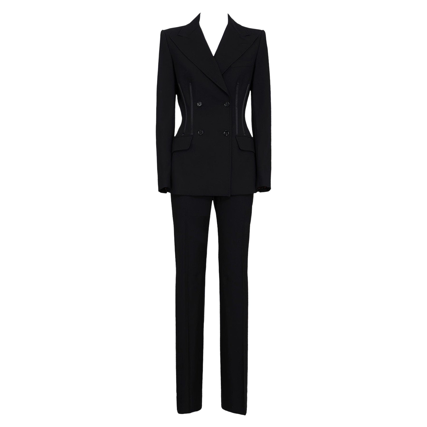 DOLCE & GABBANA 00'S Iconic Suit with Bustier Effect Jacket For Sale