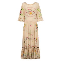 ROBERTO CAVALLI SS 08 Rare Hand Painted Maxi Dress