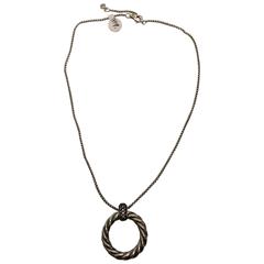 John Hardy Twisted Hoop Pendant Necklace