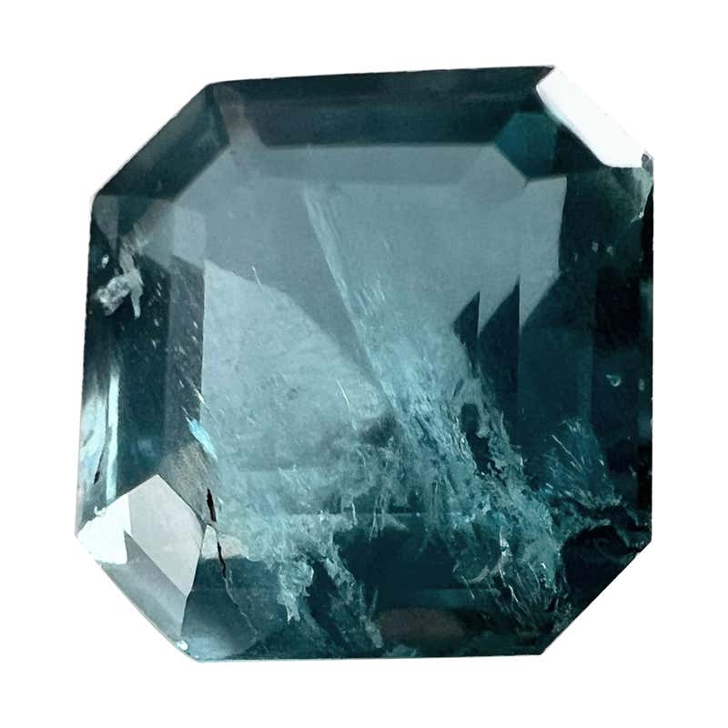 3.65ct NON-OILED Rectangular Natural EMERALD Gemstone For Sale at 1stDibs