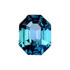 2.5ct Radiant Cut LOUPE CLEAN Natural UNHEATED TEAL BLUE SAPPHIRE Gemstone  