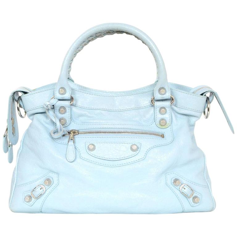 Balenciaga Baby Blue Leather Town Crossbody Messenger Bag For Sale at  1stDibs | balenciaga town bag sale, balenciaga baby blue bag, baby blue  balenciaga