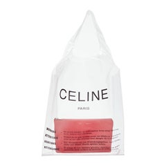 LD OCELINE Phoebe Philo 2018 clear PVC pink leather pouch logo tote bag