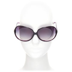 OLIVER PEOPLES ChelseaJ purple black ombre lens oversized sunglasses