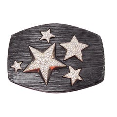 rare JIMMY CHOO textured acrylic silver star crystal embellished mini clutch bag