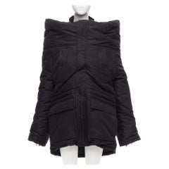 rare BALENCIAGA Demna 2021 Runway CB Parka deconstructed ski jacket FR34 XS