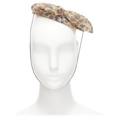MARIE MERCIE brauner Leopardenmuster-Schleifen-Fascinator-Hut