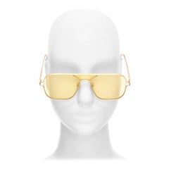 PROJEKT PRODUKT Regina Pyo RP-09 Lunettes de soleil aviateur carrées or mat jaune