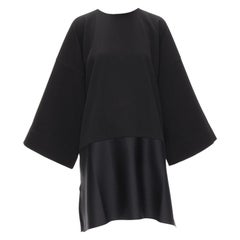 SOLACE LONDON Lulu vestido negro de satén con pliegues estructurales en contraste UK8 S