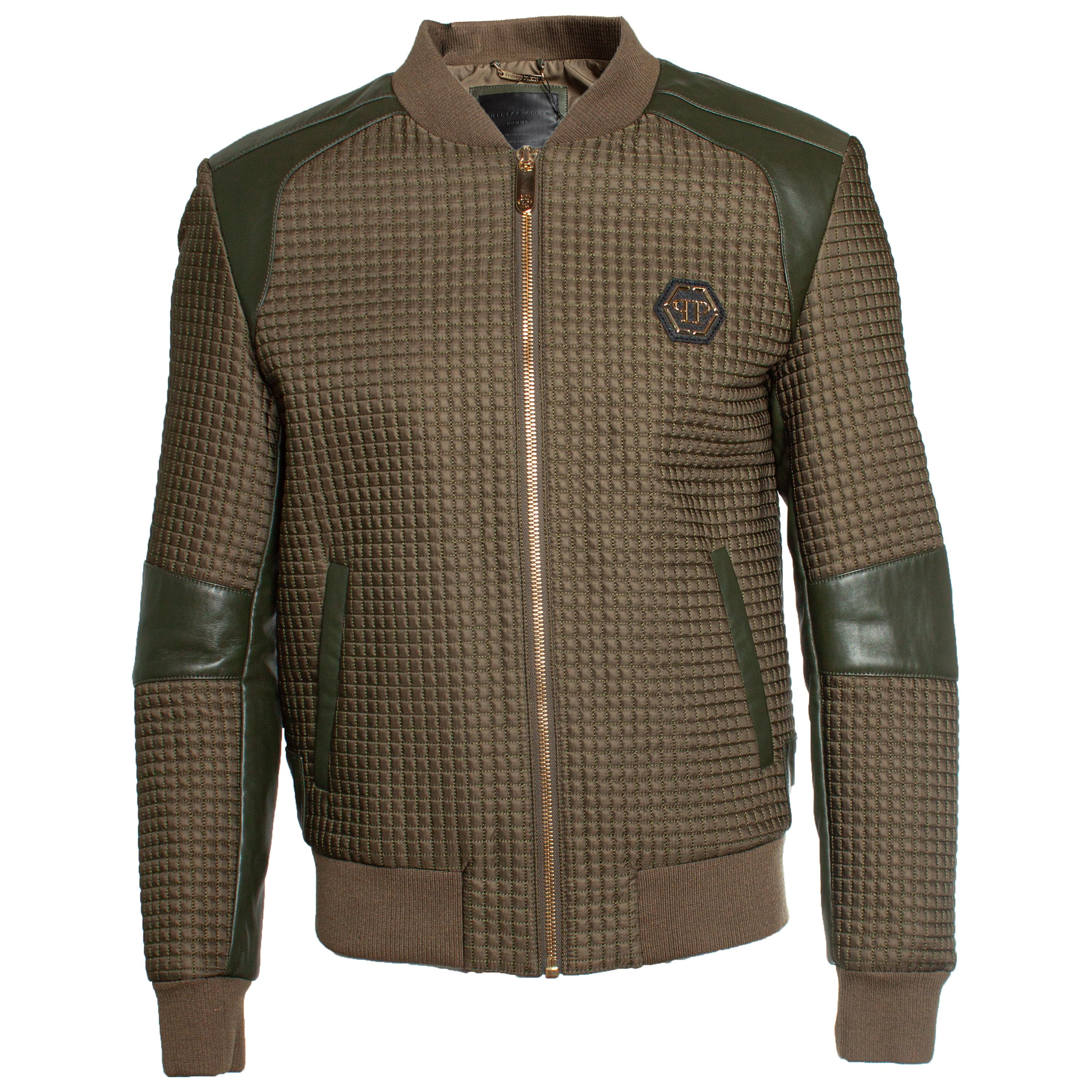 Philipp Plein, Quilted bomber jacket For Sale