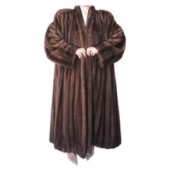 Christian Dior Demi Buff Mink Fur Swing Coat (Size 20 XL)