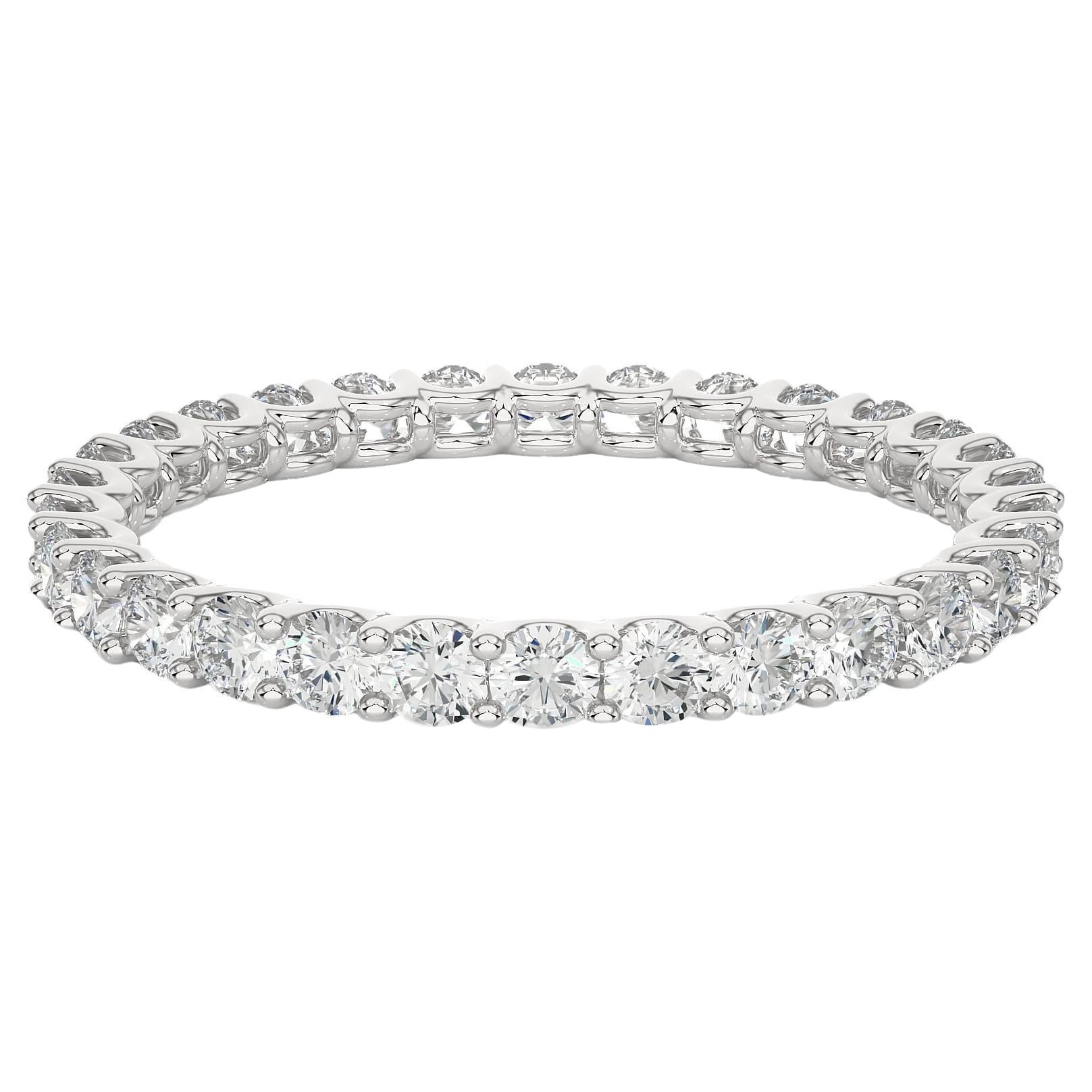 Customizable Dainty Moissanite Half Eternity Stacking Band Ring 14k ...