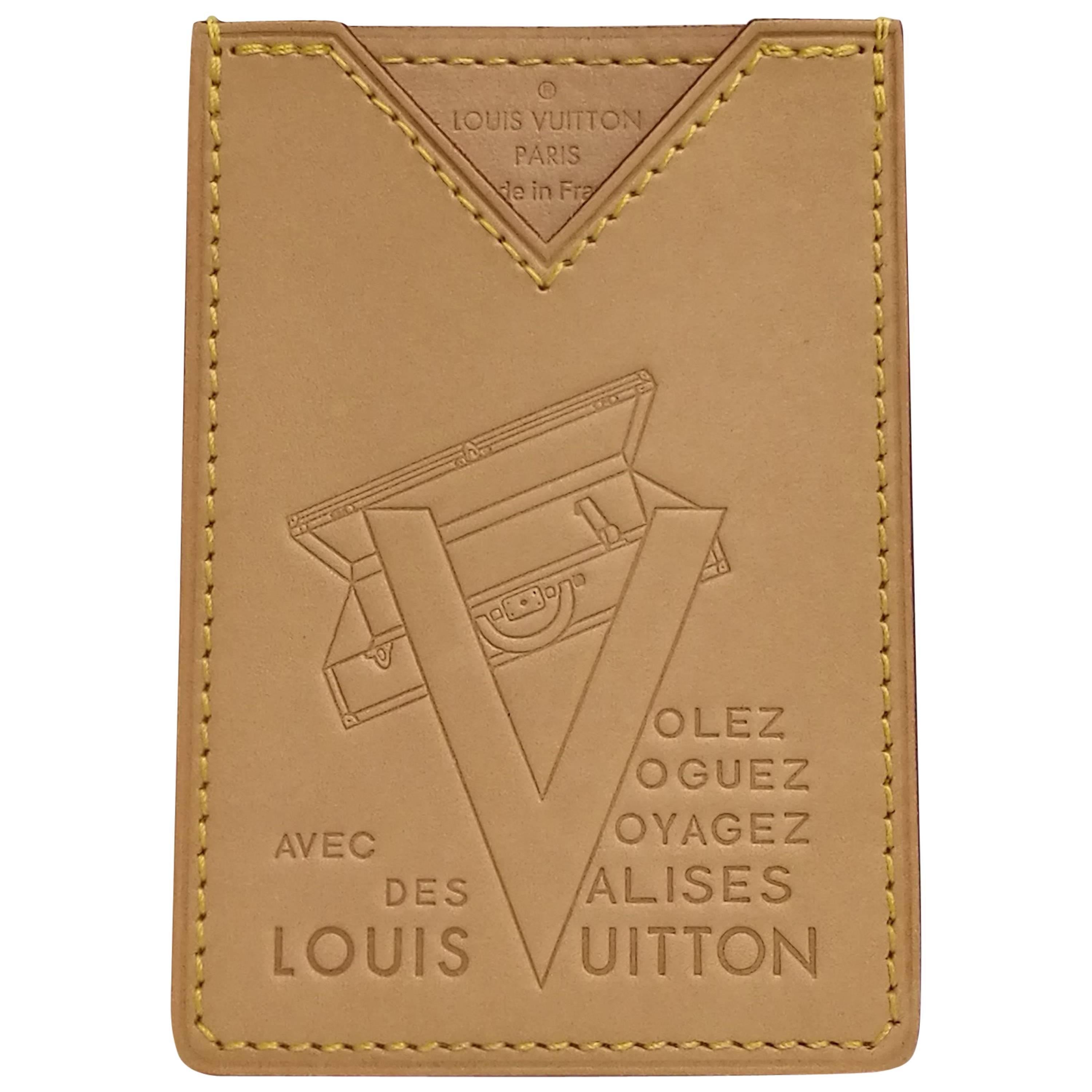 Louis Vuitton Lim. Ed. Card holder "Volez, Voguez, Voyagez Avec Des  Valises" at 1stDibs | louis vuitton vip card