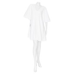 The Row Lianne White Cotton V-Neck Tent Dress (Spring2018)
