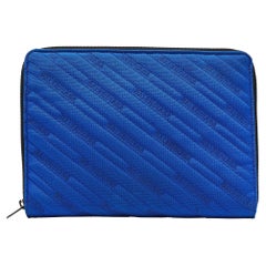 Balenciaga Blue/Black Logo Nylon iPad Case