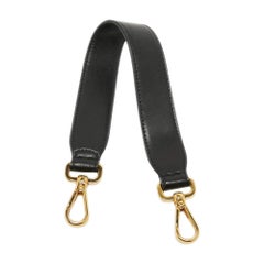 Fendi Black Leather Mini Bag Strap