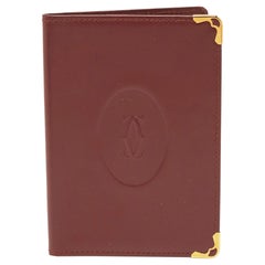 Agenda Must de Cartier en cuir bourgogne