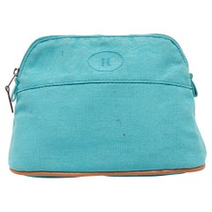 Hermes Bleu Horizon Canvas Mini Bolide Case