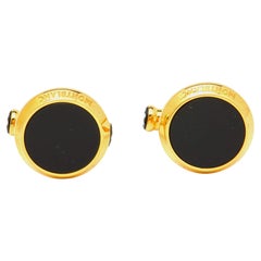 Montblanc Meisterstuck Onyx Gold Tone Cufflinks