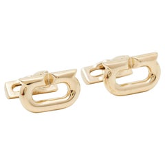 Ferregamo Gancini Gold Tone Cufflinks
