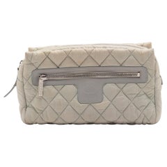 Chanel Coco Cocoon Matelasse Pouch Bag Greige