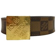 Louis Vuitton Gold Belt Buckle With Diamond Pavé